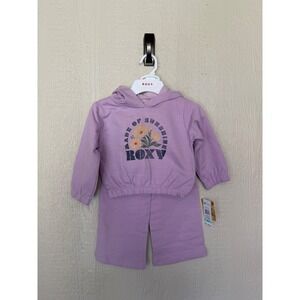 Roxy Kids Lavender Purple Made of Sunshine Hoodie and Pants Set NWT's MSRP $54